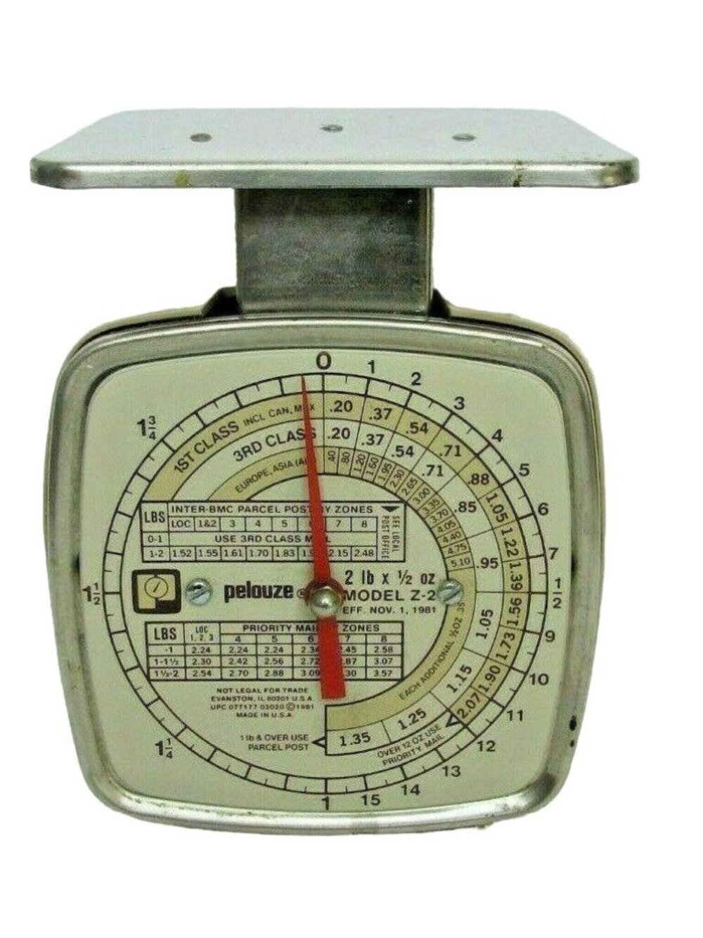 Vintage Pelouze Postal Scale Collectible 1981 Model Z-2, Farmhouse Office Decor